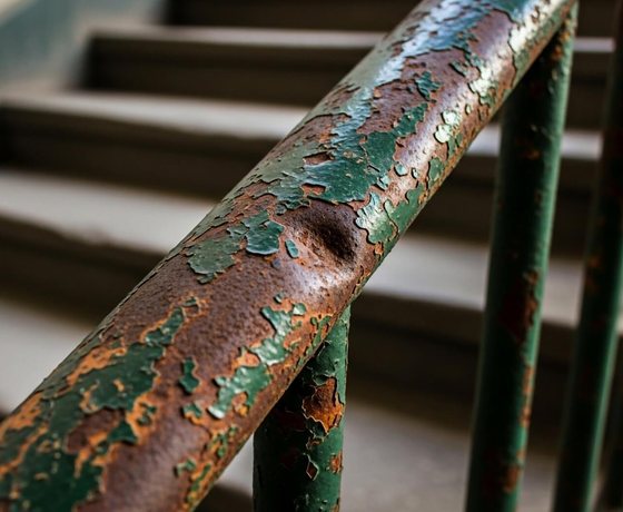 Walking-surface condition documented during a Chicago premises inspection